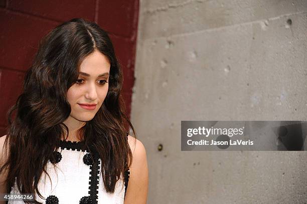 Actress Emmy Rossum attends the Moto X Film Experience at Palihouse on November 13, 2014 in West Hollywood, California.