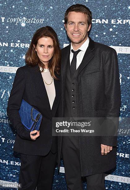 Creative Director for Revlon Gucci Westman and fashion designer David Neville attend 2014 Women's Leadership Award Honoring Stella McCartney at Alice...