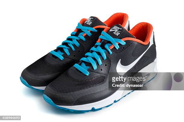 nike air max 90 hyperfuse trainers - shoes isolated stock pictures, royalty-free photos & images