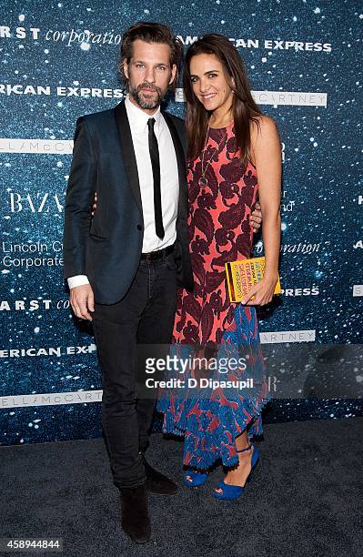 Aaron Young and Laure Heriard Dubreuil attend the 2014 Women's Leadership Award Honoring Stella McCartney at Alice Tully Hall at Lincoln Center on...