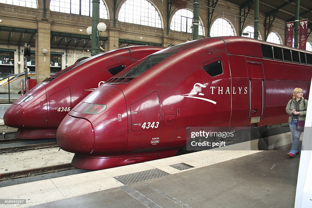 Thalys trainsets at Gare du Nord