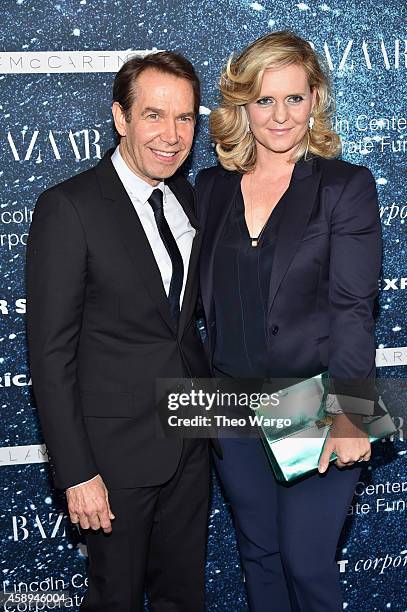 Artist Jeff Koons and Justine Wheeler Koons attend 2014 Women's Leadership Award Honoring Stella McCartney at Alice Tully Hall at Lincoln Center on...