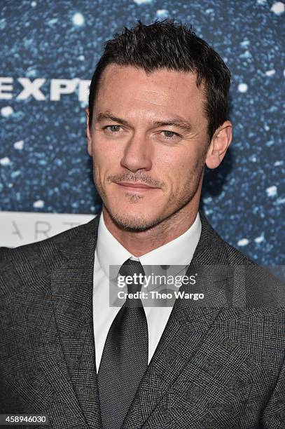 Actor Luke Evans attends 2014 Women's Leadership Award Honoring Stella McCartney at Alice Tully Hall at Lincoln Center on November 13, 2014 in New...