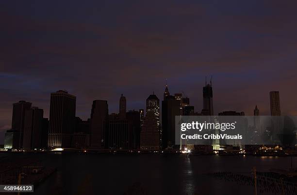 hurricane sandy manhattan blackout second night - blackout stock pictures, royalty-free photos & images