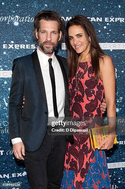 Aaron Young and Laure Heriard Dubreuil attend the 2014 Women's Leadership Award Honoring Stella McCartney at Alice Tully Hall at Lincoln Center on...