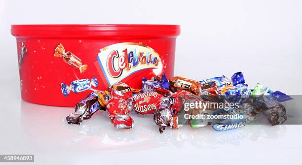 candy collection celebrations - milky way candy stock pictures, royalty-free photos & images