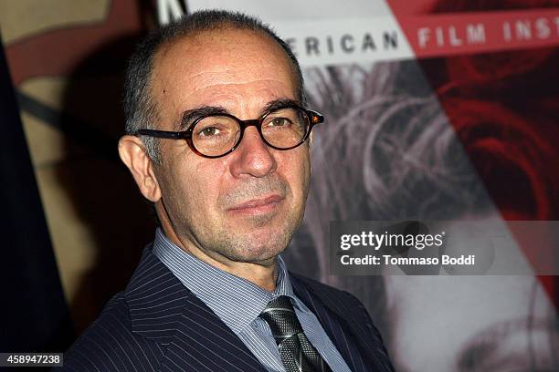 Director Giuseppe Tornatore attends the American Cinematheque Film Series Cinema Italian Style opening night gala held at the Egyptian Theatre on...