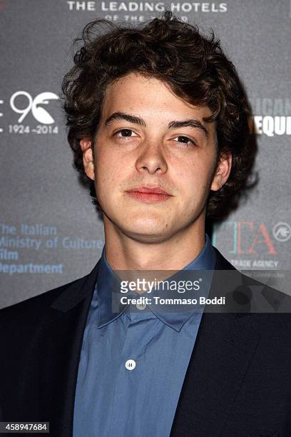 Actor Israel Broussard attends the American Cinematheque Film Series Cinema Italian Style opening night gala held at the Egyptian Theatre on November...