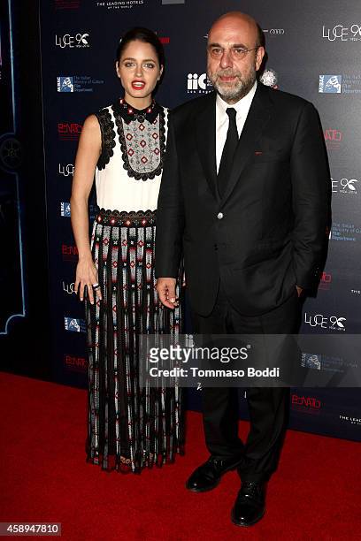 Actress Matilde Gioli and director Paolo Virzi attend the American Cinematheque Film Series Cinema Italian Style opening night gala held at the...