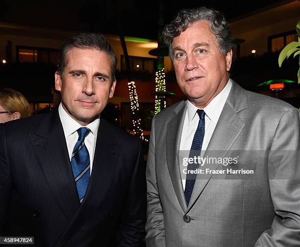 Actor Steve Carell and Co-President and Co-Founder of Sony Pictures Classics Tom Bernard attend the after party of Sony Pictures Classics'...