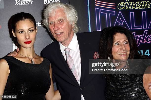 Actress Marica Pellegrinelli, photographer Douglas Kirkland and guest attend the American Cinematheque Film Series Cinema Italian Style opening night...