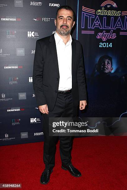 Director Francesco Munzi attends the American Cinematheque Film Series Cinema Italian Style opening night gala held at the Egyptian Theatre on...