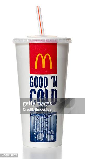 mcdonalds soda cup - mcdonalds soda cup stock pictures, royalty-free photos & images