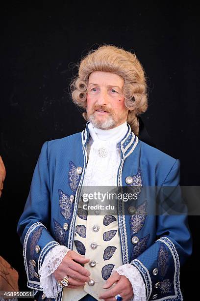 venetian fair portrait of a man - carnival bearded lady stock pictures, royalty-free photos & images