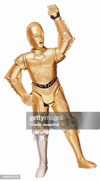 c-3po star wars robot on white - c 3po stock pictures, royalty-free photos & images