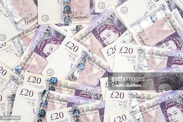 uk twenty pound notes - background - twenty pound note 個照片及圖片檔