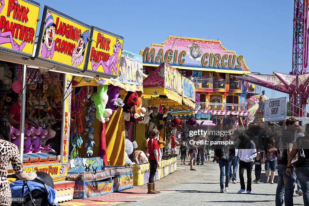 Sideshow Ride Ally Teens In Sideshow Alley High-Res Stock Photo - Getty Images