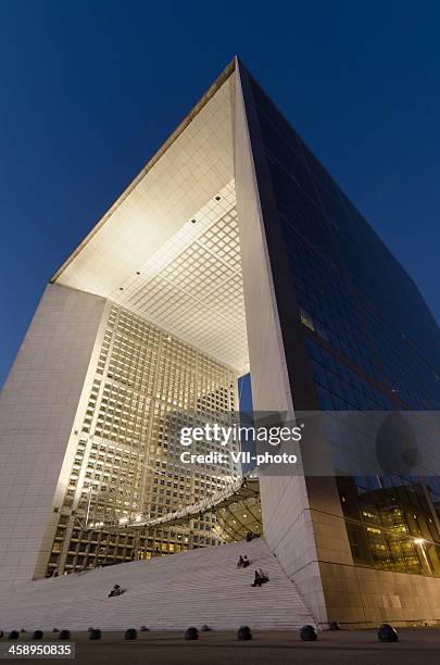 the great arch - grande arche stock pictures, royalty-free photos & images