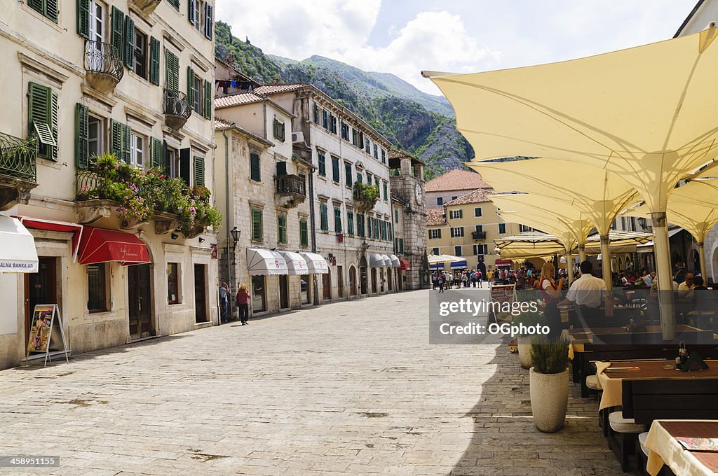 Street in the old town of Kotor, Montenegro