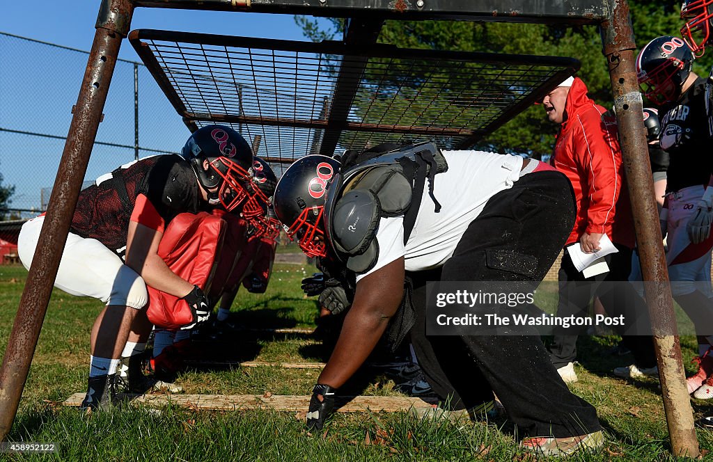 Quince Orchard High School Sophomore Offensive Tackle Mike Joseph