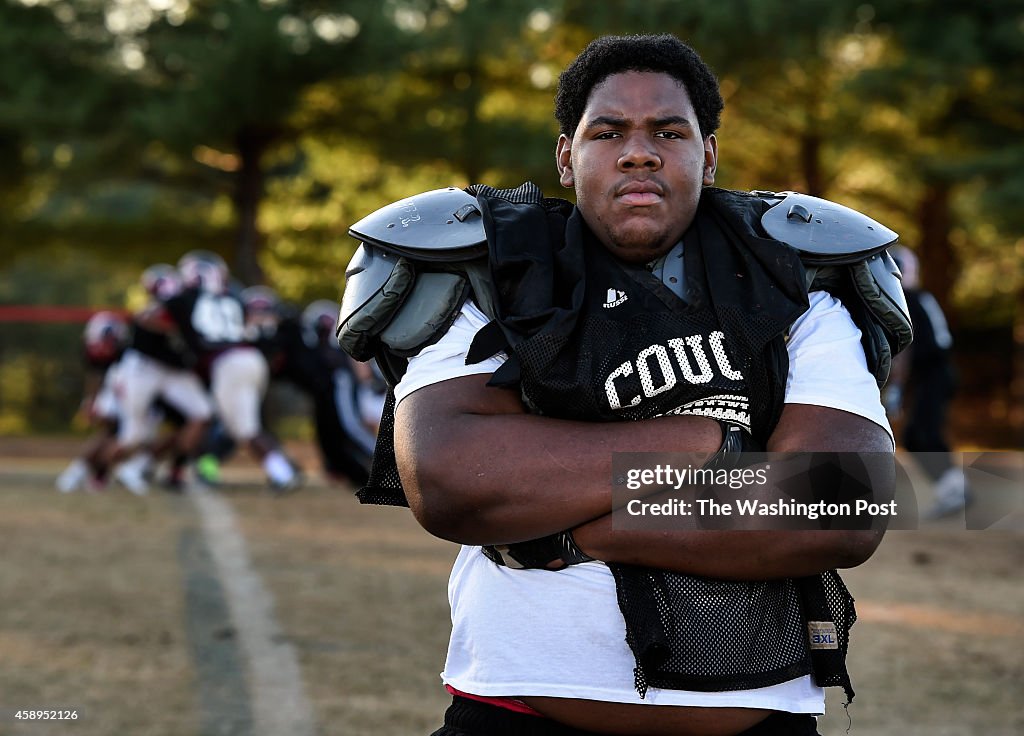 Quince Orchard High School Sophomore Offensive Tackle Mike Joseph