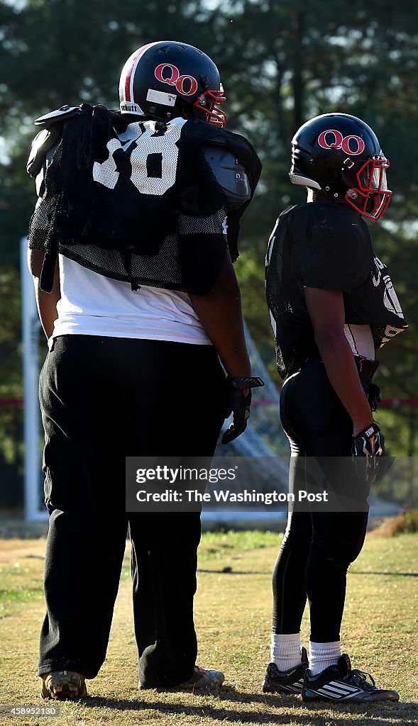 Quince Orchard High School Sophomore Offensive Tackle Mike Joseph