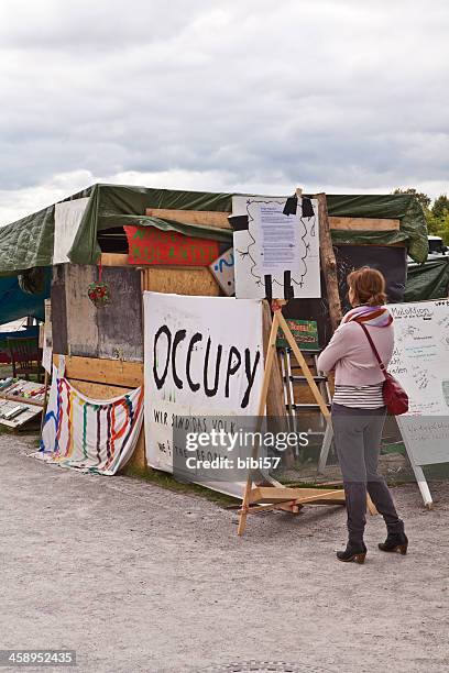 occupare documenta 12 (13) - proteste di occupazione foto e immagini stock