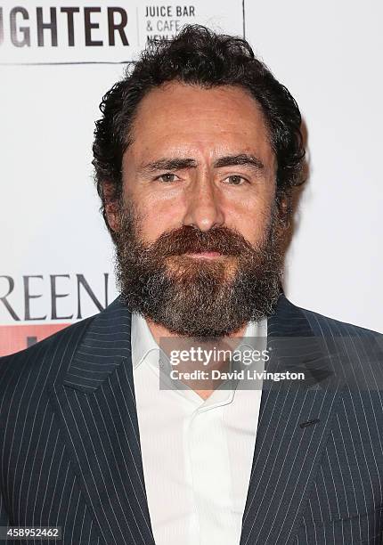 Actor Demian Bichir attends the premiere of "Food Chains" at the Los Angeles Theater Center on November 13, 2014 in Los Angeles, California.