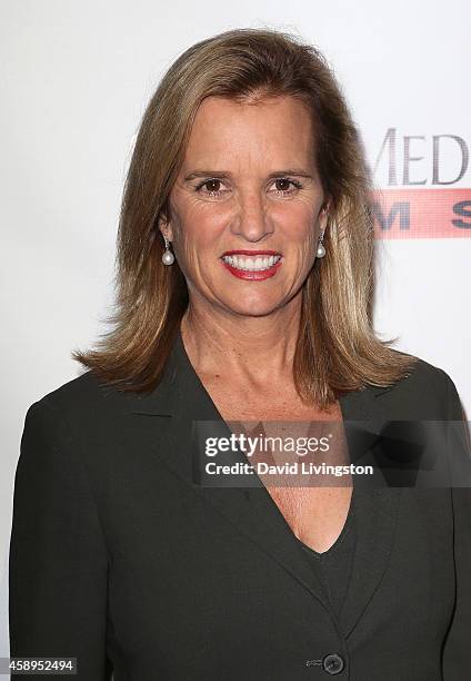 Writer Kerry Kennedy attends the premiere of "Food Chains" at the Los Angeles Theater Center on November 13, 2014 in Los Angeles, California.