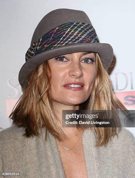 Actress Madchen Amick attends the premiere of "Food Chains" at the Los Angeles Theater Center on November 13, 2014 in Los Angeles, California.