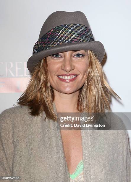 Actress Madchen Amick attends the premiere of "Food Chains" at the Los Angeles Theater Center on November 13, 2014 in Los Angeles, California.