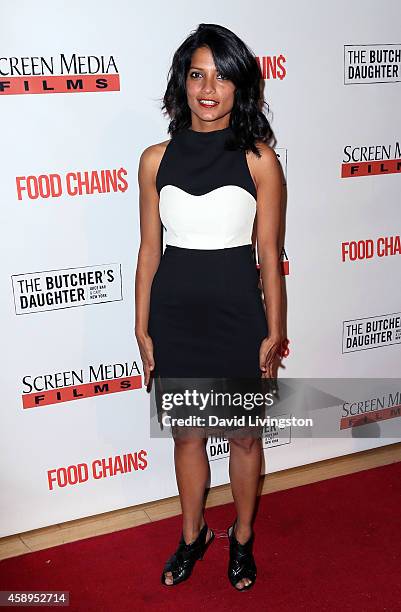 Producer Smriti Keshari attends the premiere of "Food Chains" at the Los Angeles Theater Center on November 13, 2014 in Los Angeles, California.