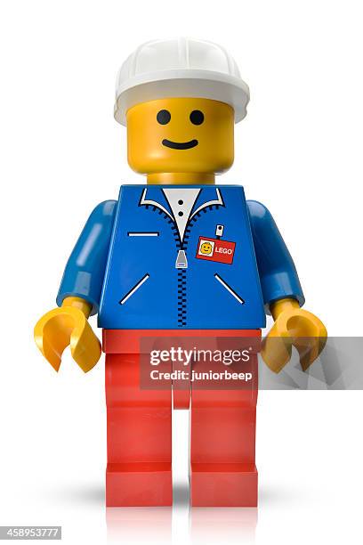 lego display figure - lego blocks stock pictures, royalty-free photos & images