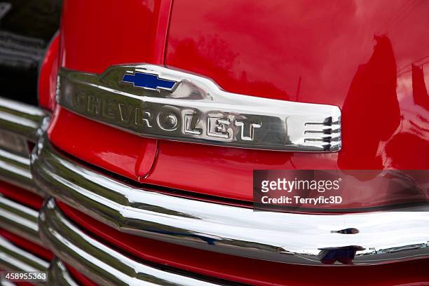 1949 chevrolet pickup truck grille - terryfic3d stock pictures, royalty-free photos & images