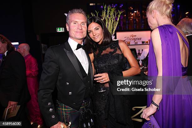 David Coulthard and his wife Karen Minier during the Bambi Awards 2013 after show party on November 13, 2014 in Berlin, Germany.