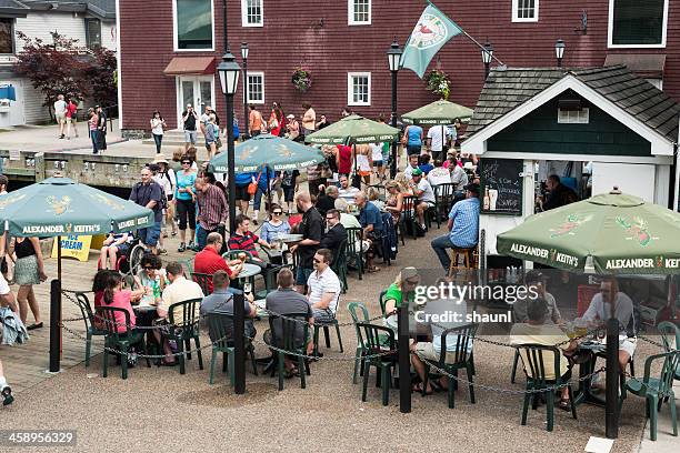 waterfront dining - halifax regional municipality nova scotia stockfoto's en -beelden