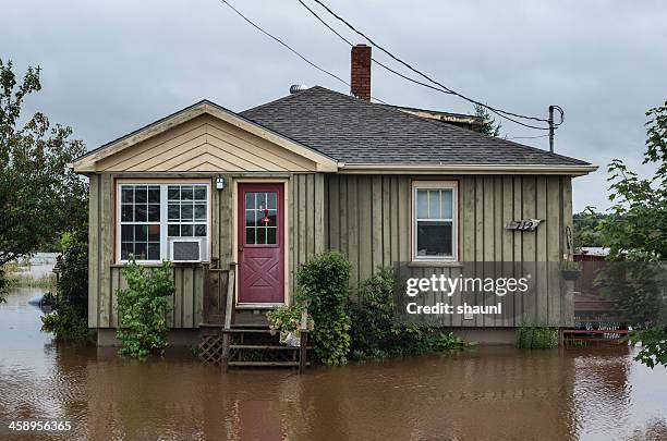 flooded home - maritime provinces stock pictures, royalty-free photos & images