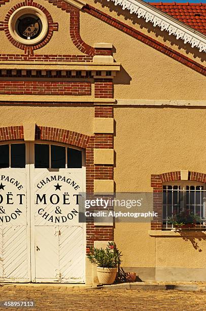 moet et chandon factory - moet et chandon vineyard stock pictures, royalty-free photos & images