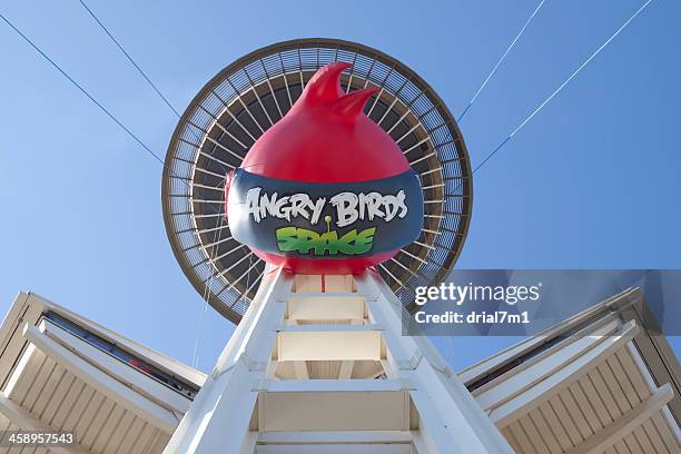 angry birds: space needle launch - angry birds namngivna videospel bildbanksfoton och bilder