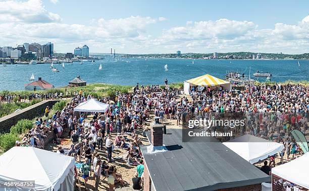 george's island concert - atlantic canada stock pictures, royalty-free photos & images