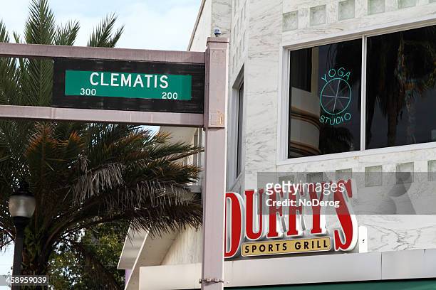 duffy's sports grill on clematis street - west palm beach stock pictures, royalty-free photos & images
