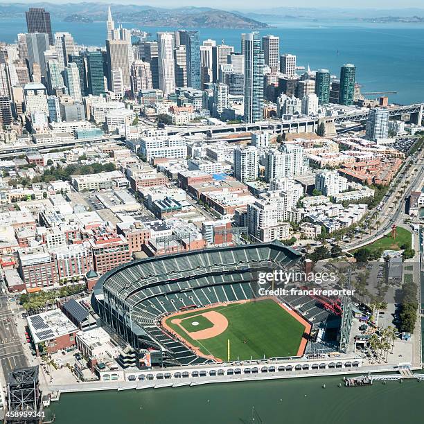 de béisbol en el estadio & t park de san francisco - at_amp_t park fotografías e imágenes de stock