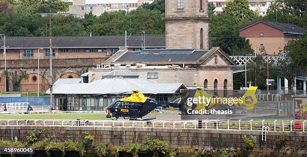 glasgow city heliport - helipad stock pictures, royalty-free photos & images