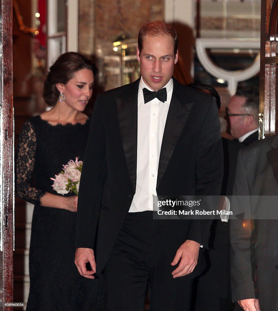 The Duke And Duchess Of Cambridge Attend The Royal Variety Performance