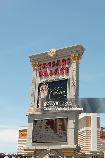 celine dion no palácio de césar - caesars palace imagens e fotografias de stock