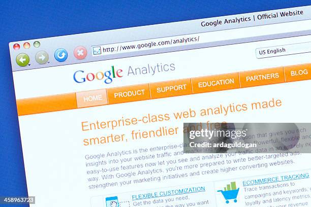 google analytics - google merknaam stockfoto's en -beelden