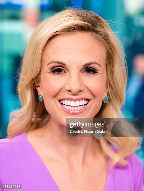 Host Elisabeth Hasselbeck returns to FOX and Friends at FOX Studios on November 14, 2014 in New York City.