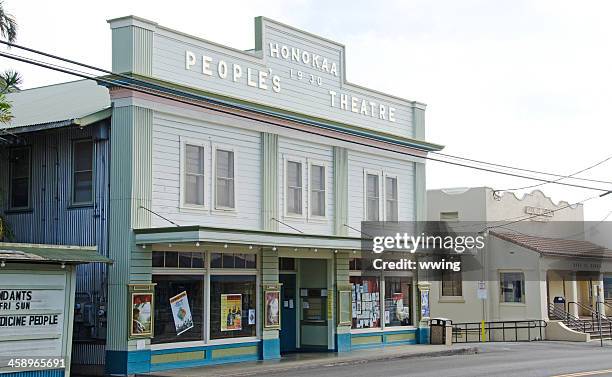 people,s theater, honokaa - hilo stock pictures, royalty-free photos & images