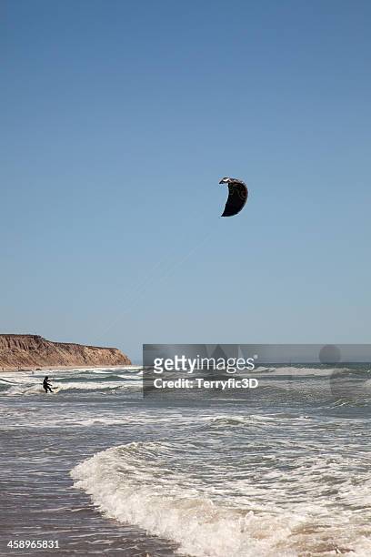 kite surfing in california - terryfic3d stockfoto's en -beelden
