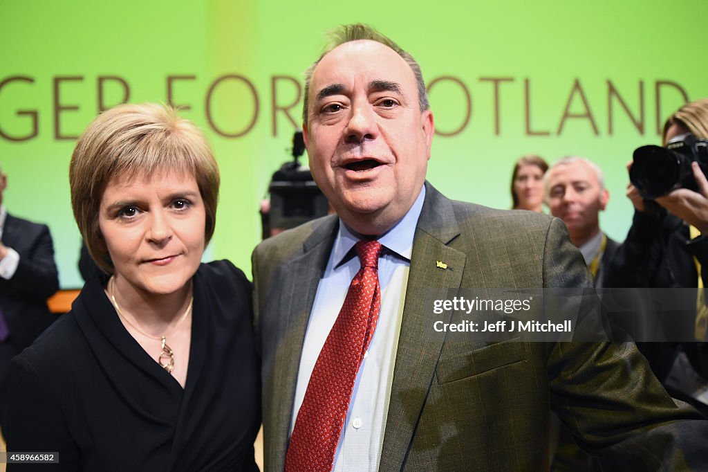 Alex Salmond Makes His Last Keynote Speech At The SNP Conference